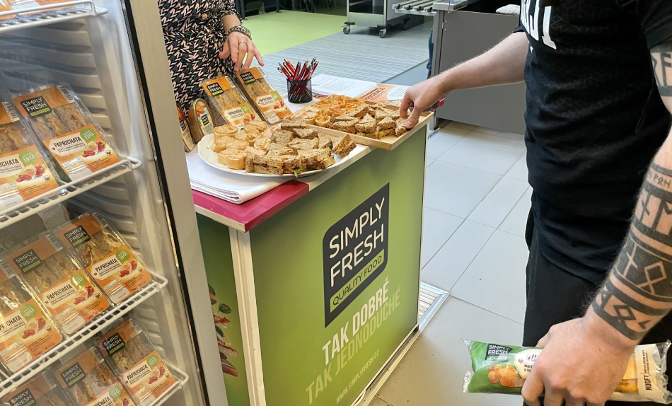 Studentům ČVUT náš nový sendvič Simply Fresh Paprichata zachutnal