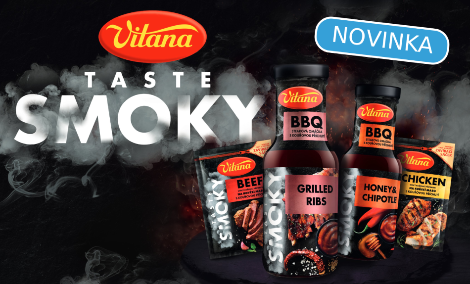 Vitana uvádí řadu omáček a koření Smoky Taste
