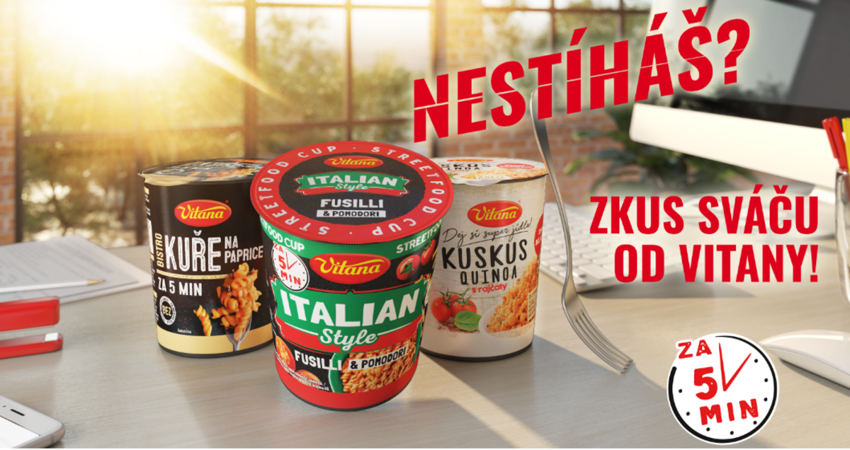 Jídla v kelímku s nádechem světové kuchyně